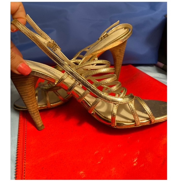 VIA SPIGA GOLD SANDAL HEEL - Picture 2 of 3